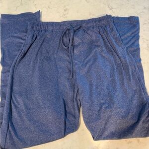 Hanes Heather Blue Lounge Pants Polyester/Spandex blend Size Small/P